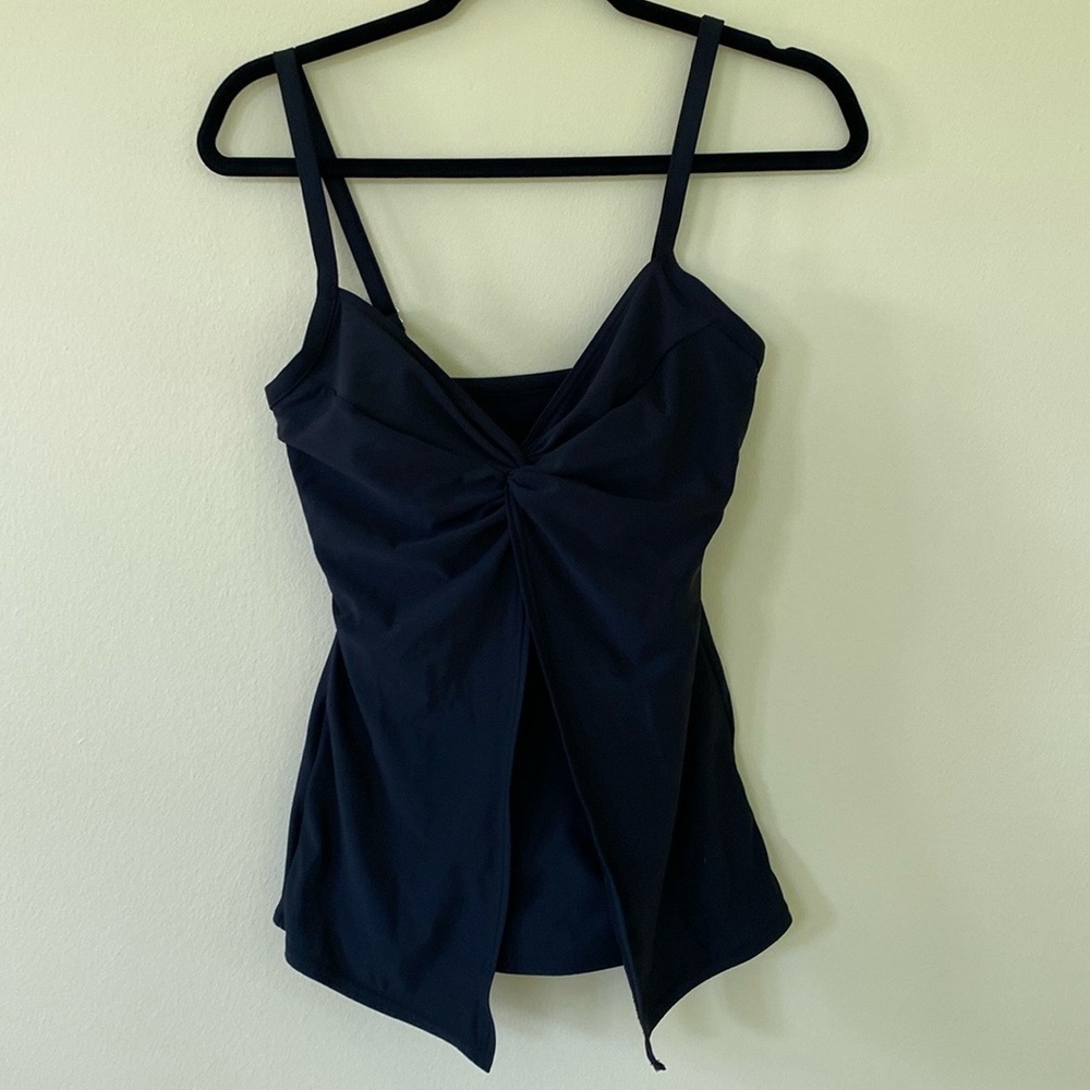 Women’s Miraclesuit Black Adjustable Tankini Swim Top